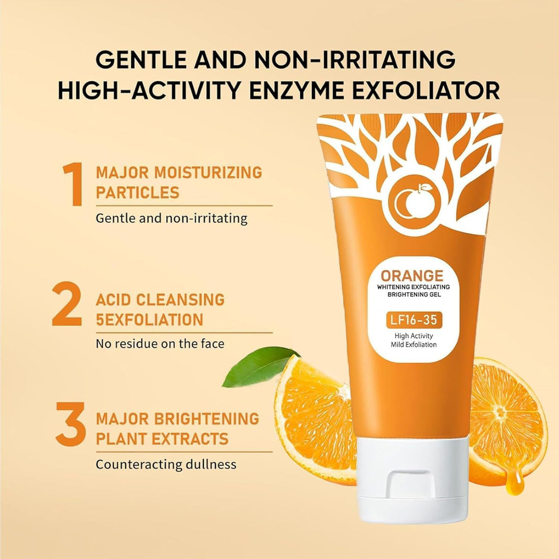 Orange Whitening Exfoliating Gel for Smooth & Glowing Skin