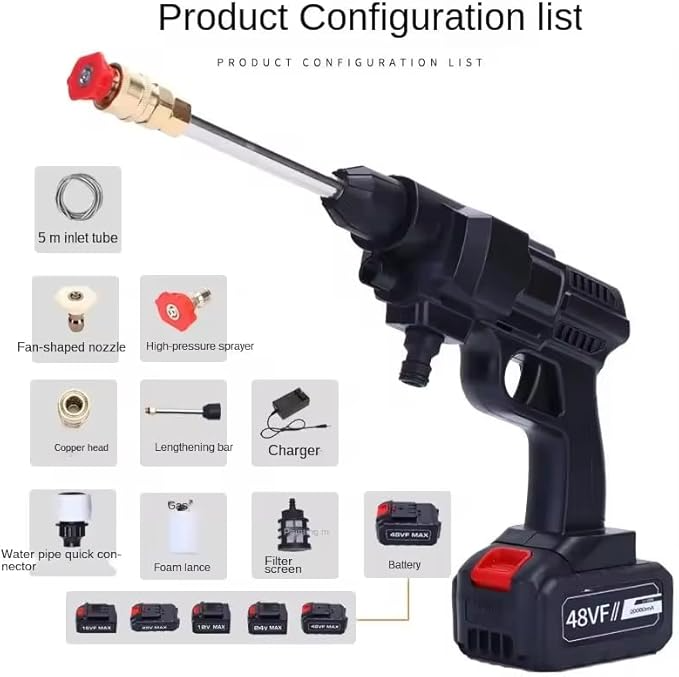 Pressure Washer For Car (Double Battery)